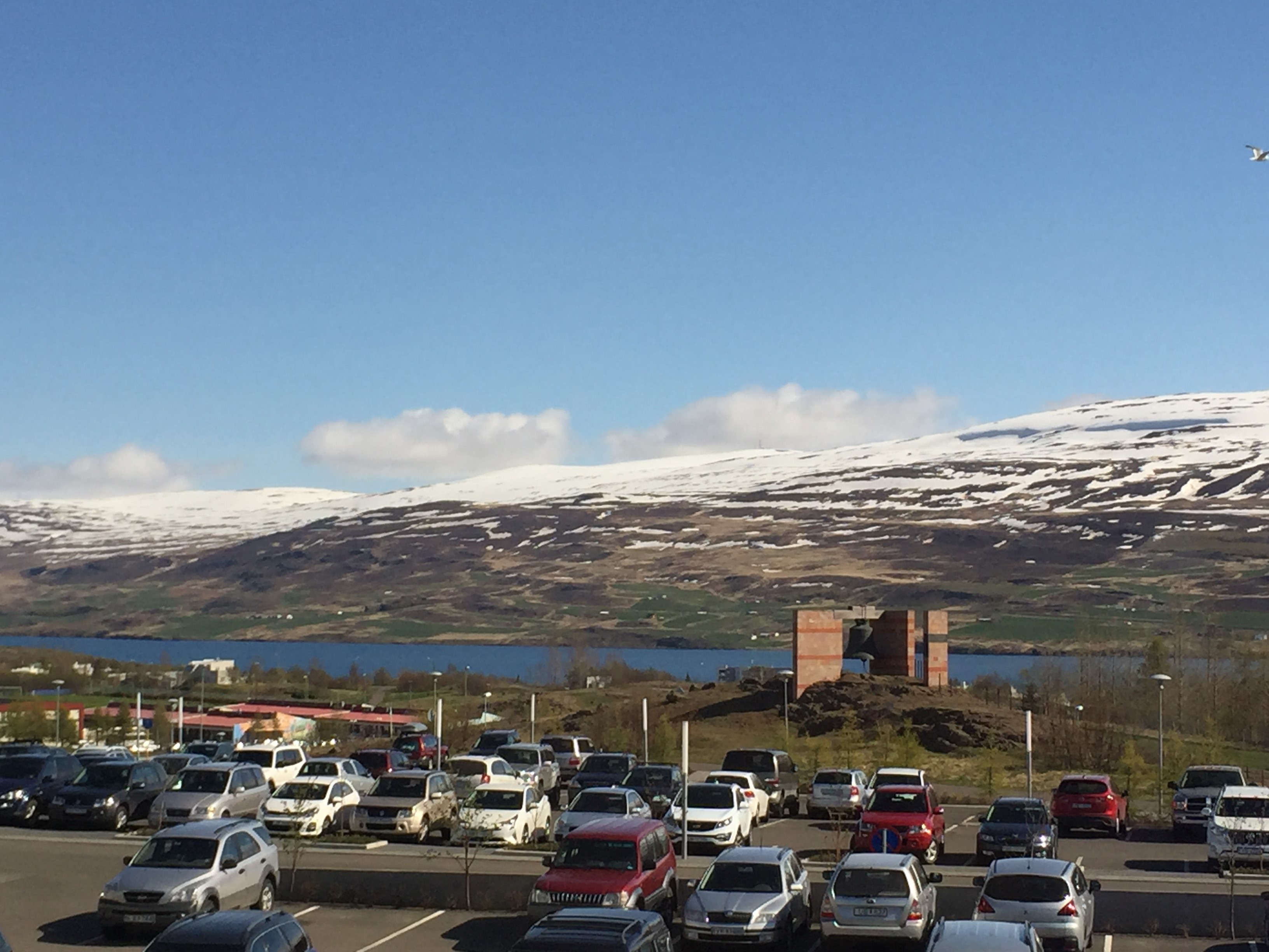 The view from the conference window, University of Akureyri