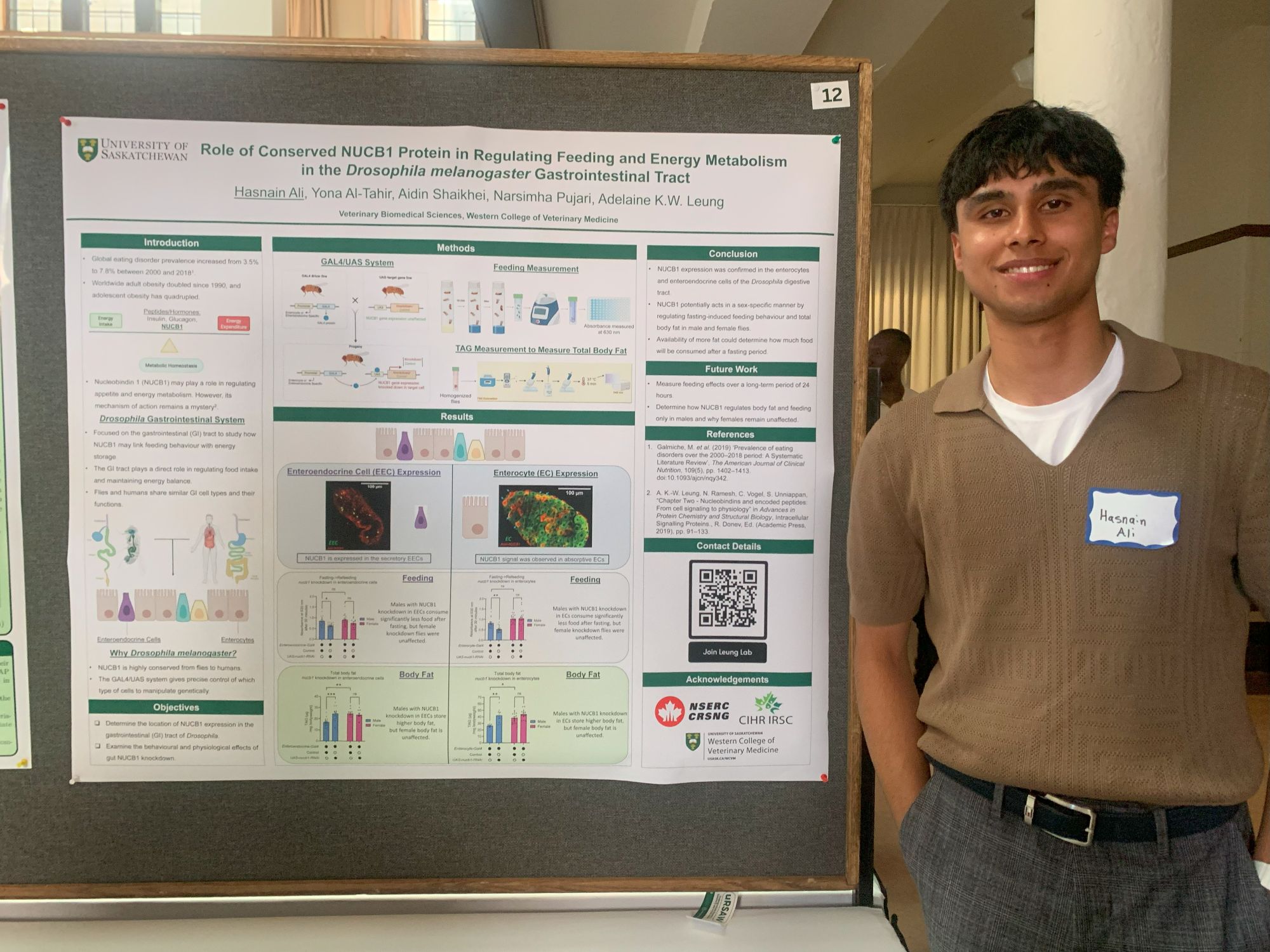 Hasnain Ali at SURE symposium 2025