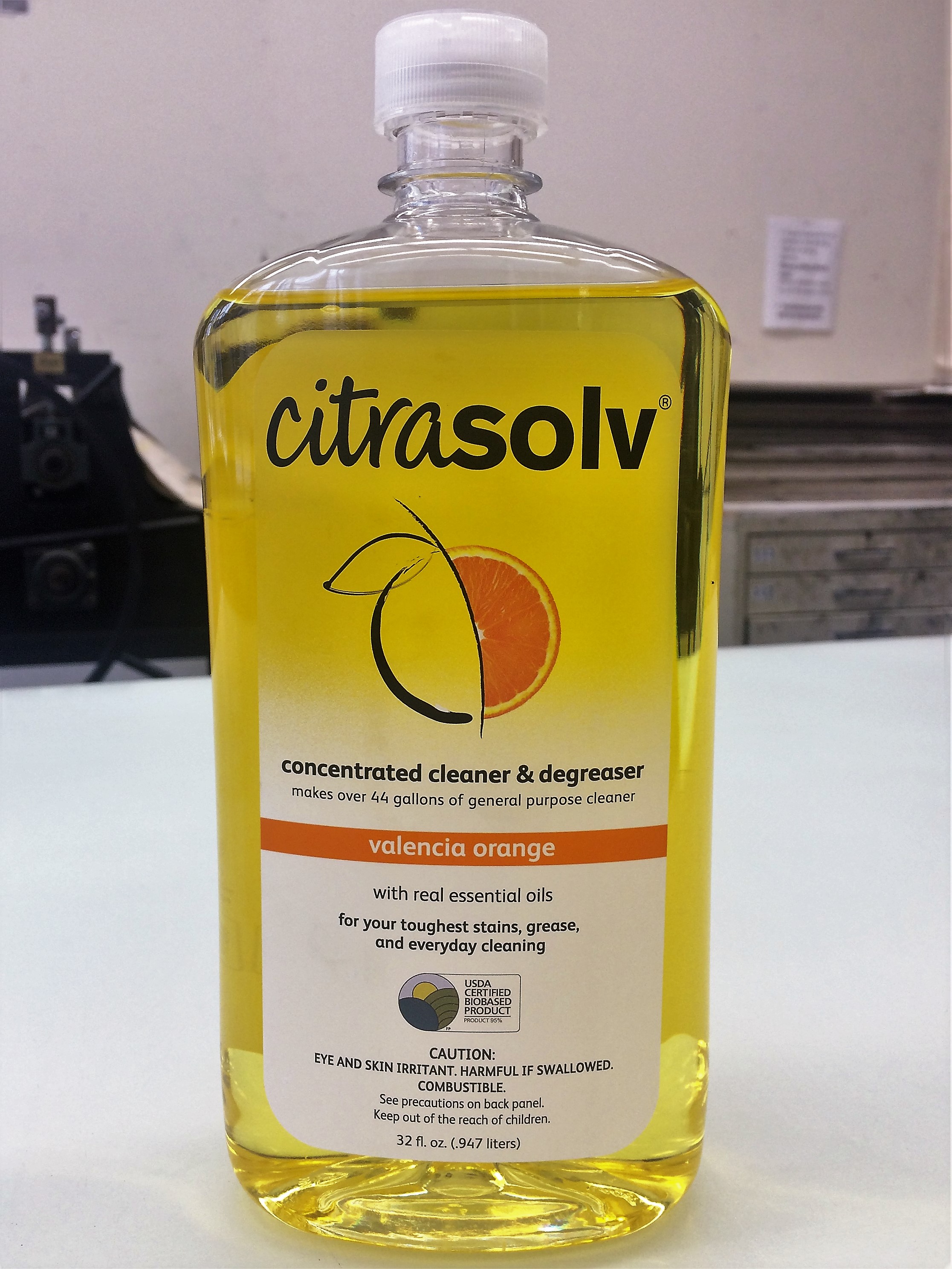 Citra Solv Cleaner & Degreaser, Concentrated, Valencia Orange - 8 fl oz