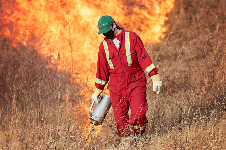 Hilger - ignition, Northeast Swale Fall 2020 fire