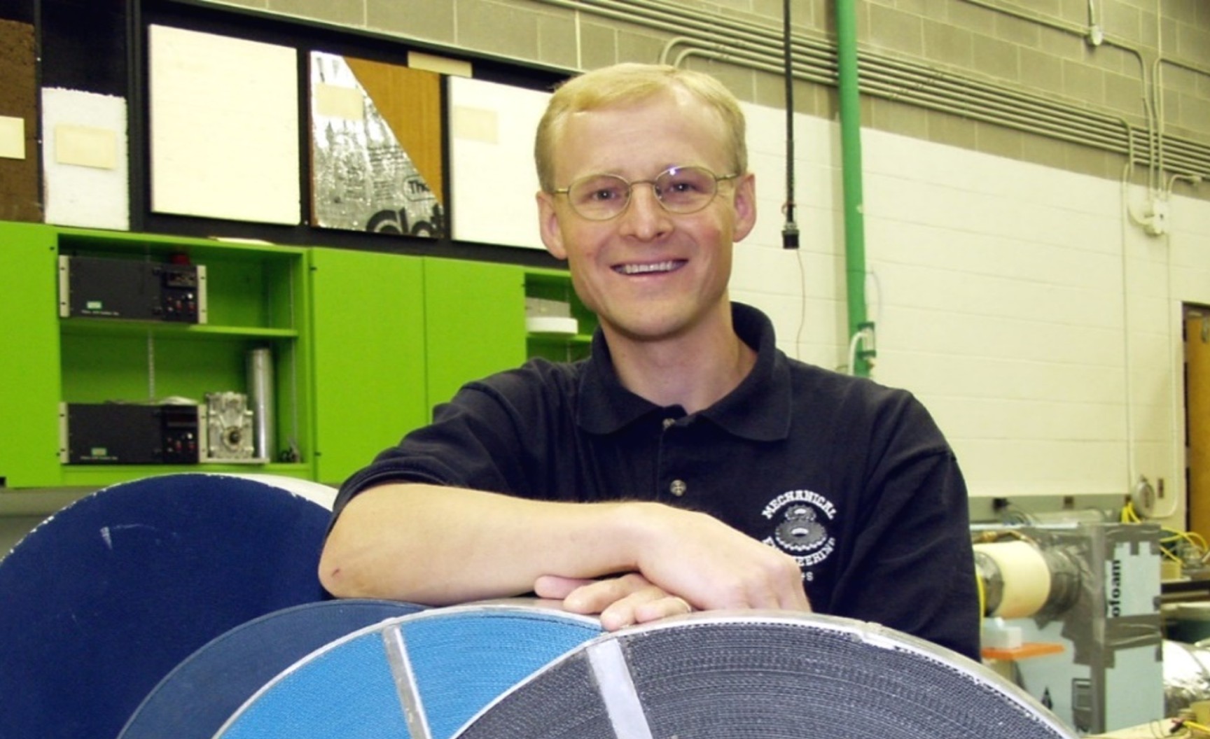 professor simonson in the research lab